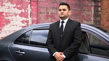 Chauffeur driver Muneeb Ahmed