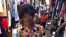 JoJo took us to her favourite second hand market in Accra