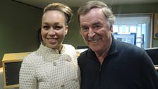 Rebecca Ferguson with Sir Terry