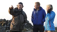 Ellie Harrison and Adam Henson with photograher Simon Powell sharing secrets of the dragon's breath.