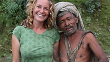 Kate with Ain Bahadur (Raute Chief)