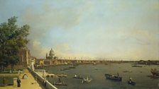 Canaletto, London: The Thames from Somerset House Terrace towards the City, c.1750-51