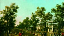 Canaletto, The Grand walk, Vauxhall Gardens, c 1751