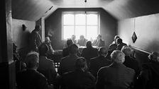 Martin Parr, The Ancient Order of Henpecked Husbands annual general meeting. Easter Monday, Nasebottom Chapel, Calderdale