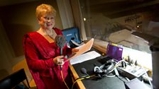 Beverley Humphreys preparing herself at the evening’s concert