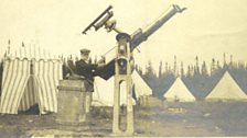 Annie’s Husband Walter with his solar telescope.