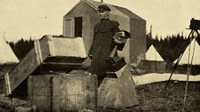 Annie with her solar camera at the Canadian Eclipse Station in Labrador, August 1905.