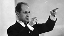 Pierre Boulez conducting in 1966.