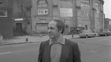 Pierre Boulez inside the Roundhouse, 1974.