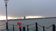 Rainclouds over the River Mersey