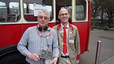 David Clayton with Richard Dixon from the Eastern Transport Collection