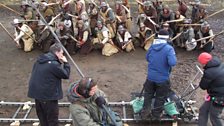 Director Maurice Sweeney and crew filming Clanranald