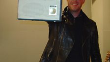 Roger Davies with a genuine old local radio on The Durbervilles Folk & Roots Show