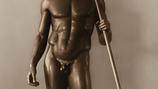 Reconstruction by Georg Roemer, of the 3rd century BC Greek bronze Doryphoros of Polykeitos of Argos, 1920-21