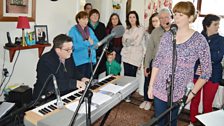 Siobhan Mullin performing, with our very own John Toal on the keyboard