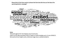 Election Uncut: Voters' word cloud on response to campaign