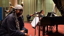 Courtney Pine and Zoe Rahman in session