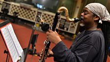 Courtney Pine and Zoe Rahman in session