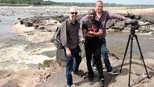 DRC team by Congo river