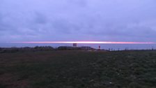 The sun breaks through the clouds at Happisburgh