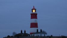 The Happisburgh Lighthouse at dawn