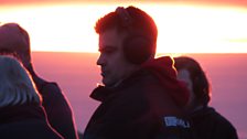 Presenter Anthony Isaacs at the Easter Sunday Sunrise Service at Happisburgh