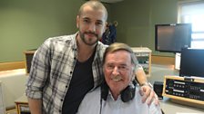 Shayne Ward with Sir Terry