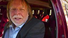 Rick Wakeman behind the wheel