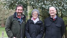 Cherrie with Neil Porteous (Mountstewart) & Martin Gardner (Royal Botanic Gardens in Edinburgh)