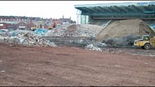 The demolition of Highfield Road.