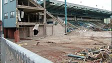 The Main Stand (in the background) was still standing.