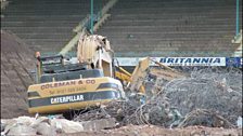 The end for the West Stand was drawing closer.