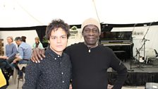 Jamie Cullum and Tony Allen at the Cheltenham Jazz Festival 2015