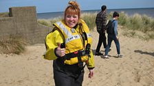 After the show had finished, Sophie got her own trip out in the lifeboat