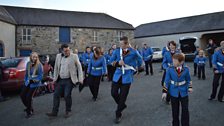 John Line Dancing With The Mullabrack Accordian Band