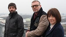 DI Mike Tanner (Craig Cheetham), DCI John Stone (Hugo Speer) and DS Sue Kelly (Deborah McAndrew)