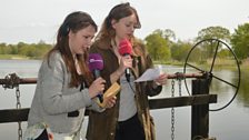 Anna and Hana were enjoying the Norfolk countryside during their sunny quest