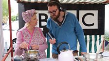 VE Day Garden Cafe - Phil and Christine