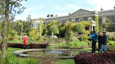 Filming in the Mount Stewart Gardens.