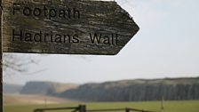 Signpost at Hadrian's Wall