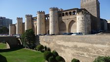 The wonderful 11th century Moorish castle, the Aljafería Palace, Zaragoza