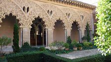 Orange grove in the Aljafería Palace