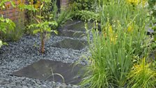 Paving through the garden