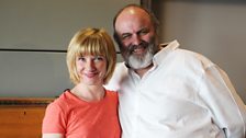 Jane Horrocks (Lorna) and Jim Cartwright (Writer)