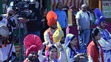 Bhangra dancing