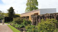 The pop-up gallery in the gardens at Glyndebourne