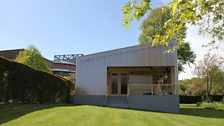 The pop-up gallery in the gardens at Glyndebourne