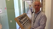 Dr Andrew Parker at the Natural History Museum holding one of the countless boxes of beetles that are inspiring new inventions