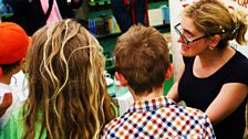 Cressida Cowell signs books at the Hay Bookshop