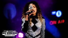 Ella Eyre at Radio 1's Big Weekend in Norwich 2015